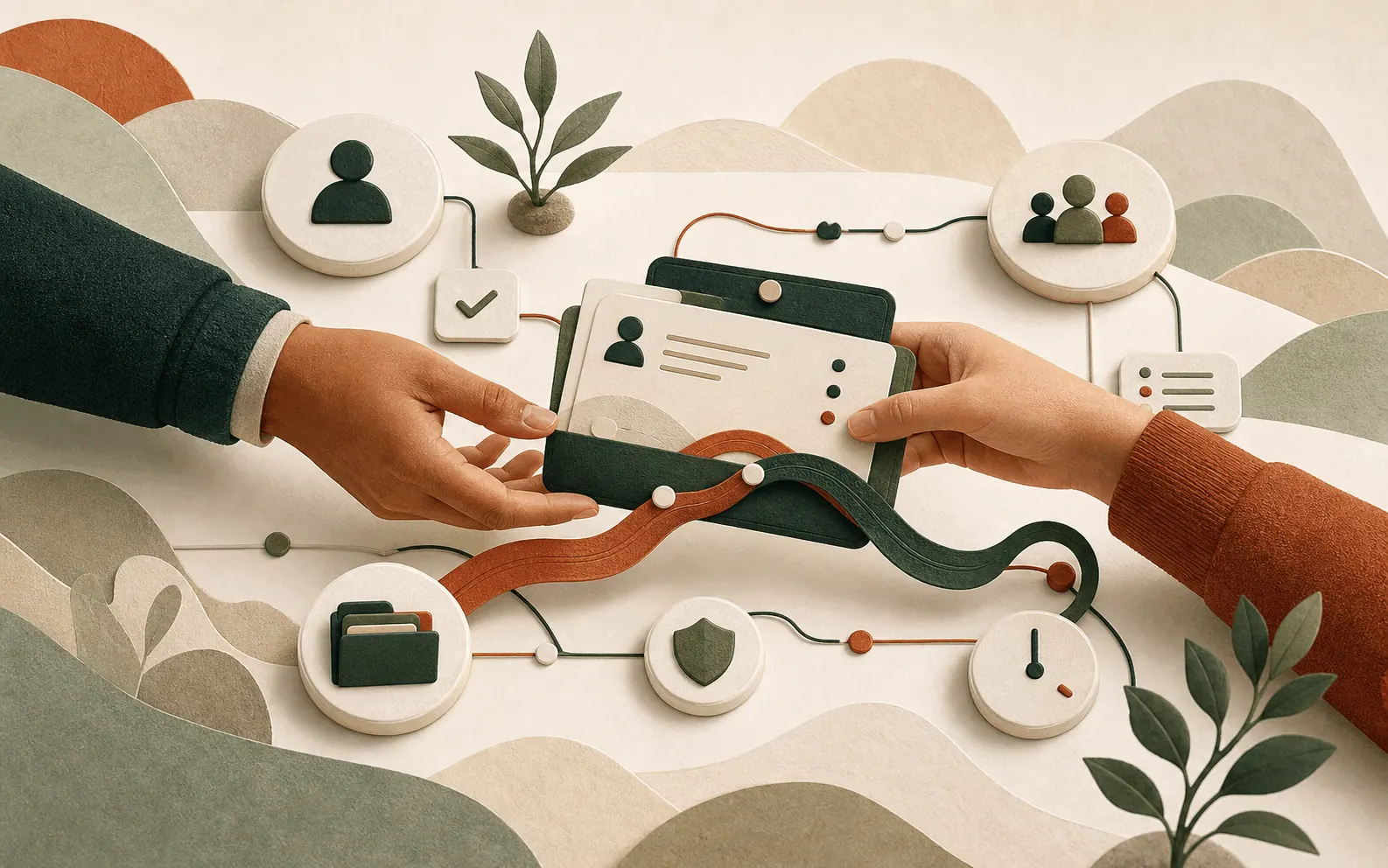 Team working from a shared context