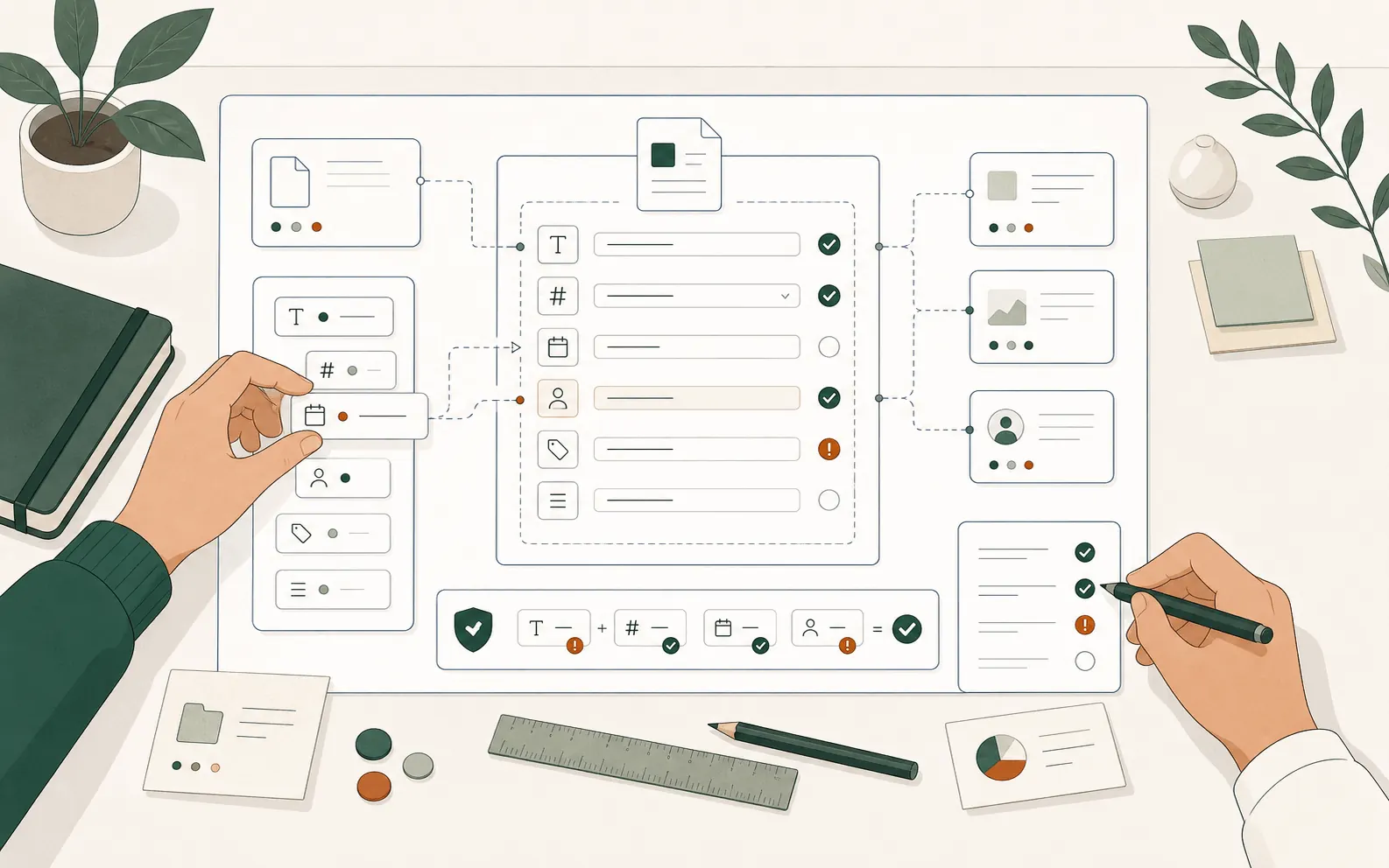 Information structure becoming usable work